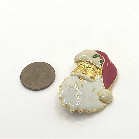 Brooch Pin Santa Noel Enamel Christian Jewelry - Picture 2 of 8